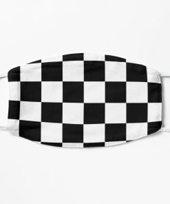 Checkered Flag Pattern Race Winner  Flat Mask, Face Mask, Cloth Mask
