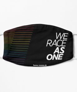 We Race Together (rainbow split) Face Mask, Cloth Mask