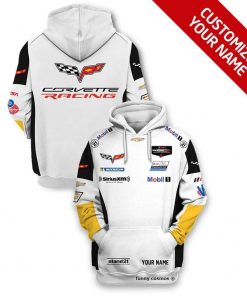 Mike Rockenfeller Hoodie Corvette Racing Sweater Imsa Endurance Championship, Mobil 1, Corvette Racing Logo, Weathertech Sportscar Championship, Stand21, Siriusxm Personalized Hoodie